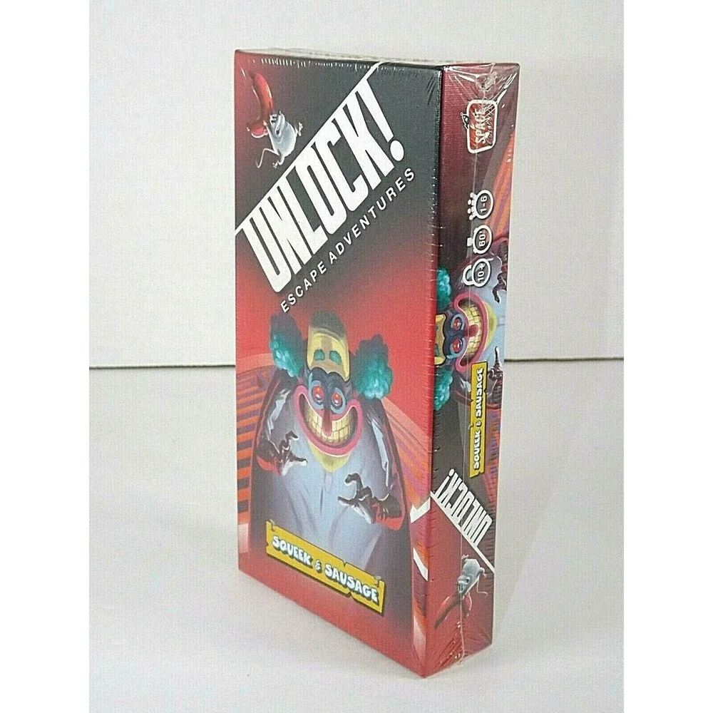 UNLOCK! Squeek & Sausage & Tonipals Treasure Card Game  Escape Room Strategy New